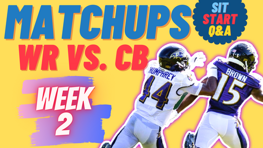 Week 2 WR vs. CB Matchups (Patreon Q&A)
