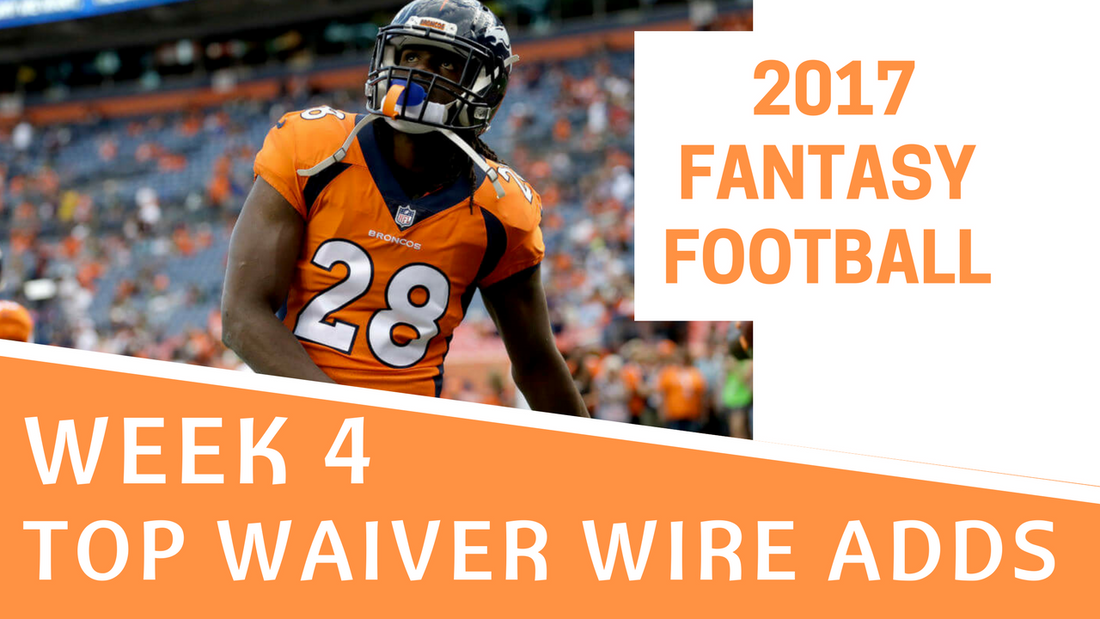 Fantasy Football Week 4 - Top Waiver Wire Adds