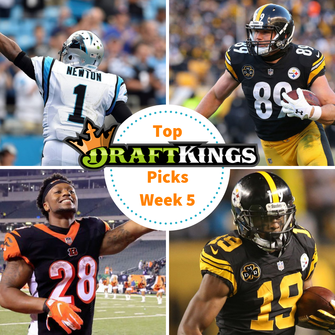 Week 5 - Top DFS Picks & DraftKings Lineups