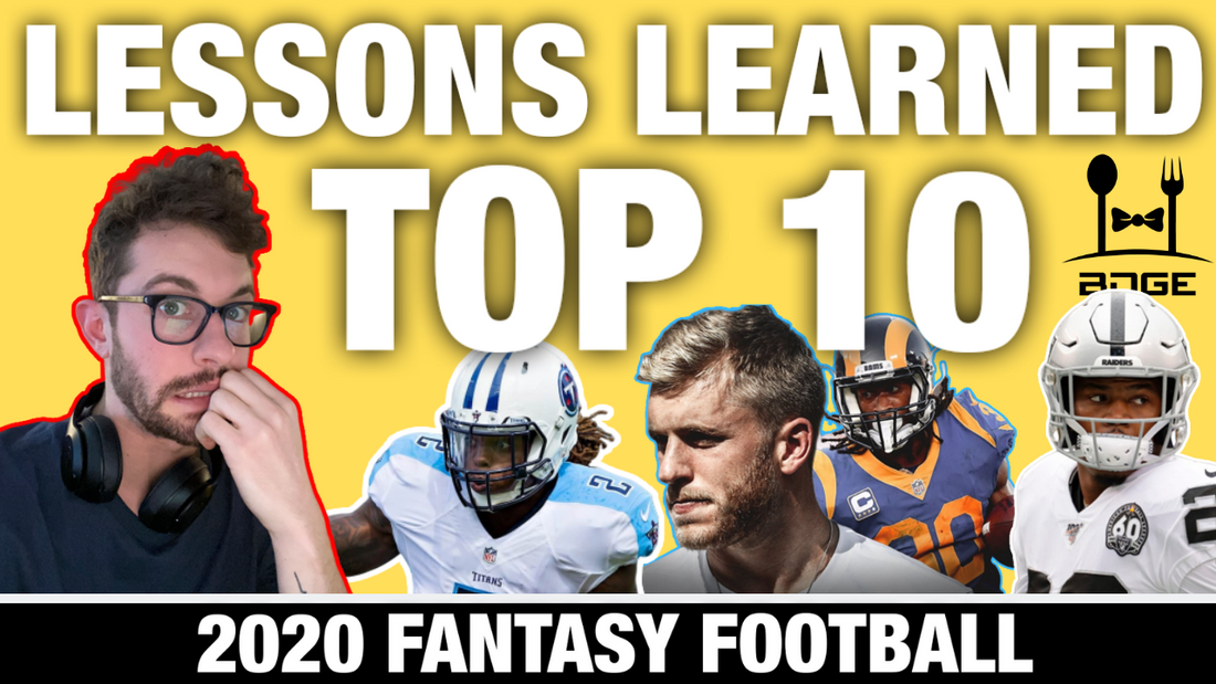 Top 10 Lessons Learned from the 2019 Fantasy Football Season