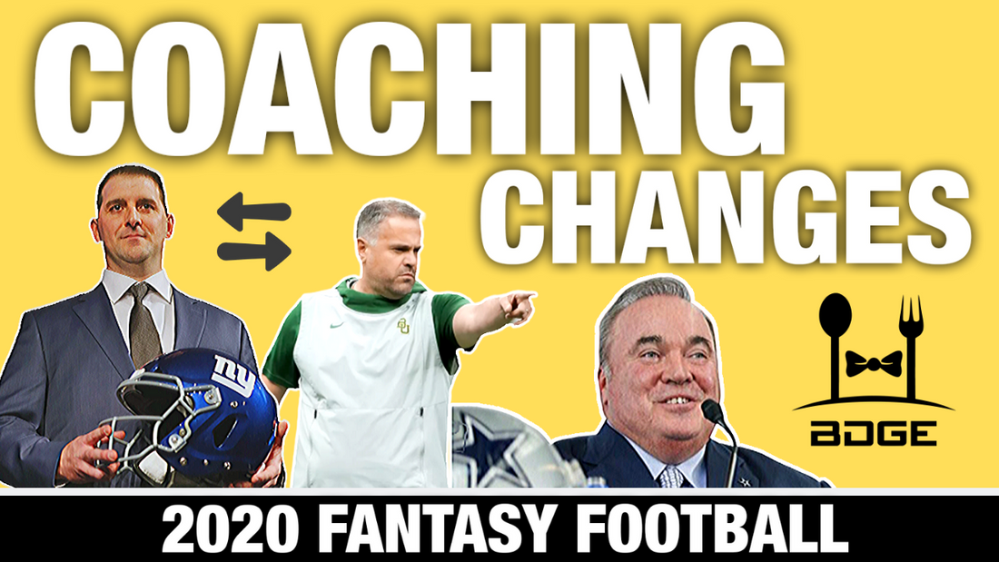 NFL Coaching Changes Impact on 2020 Fantasy Football